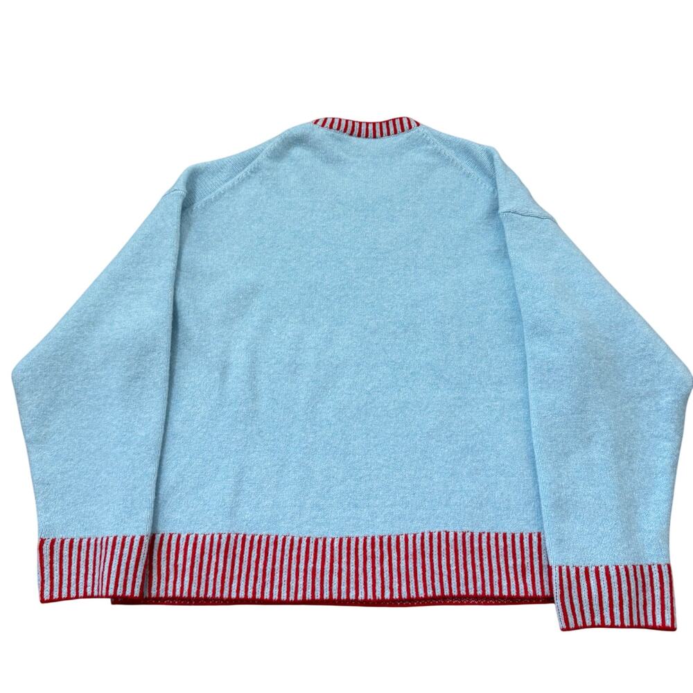 Taylor Swift Blue Sweater Hearts TS Logo 2XL - Picture 3 of 13
